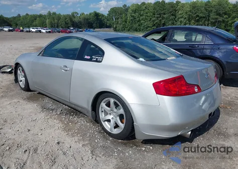 2003 Infiniti G35 Base W/Leather z USA, uszkodzony, nr VIN JNKCV54E93M216796